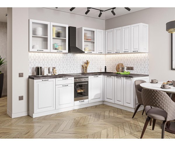 Ницца Royal-02 | Blanco, МДФ/Стекло