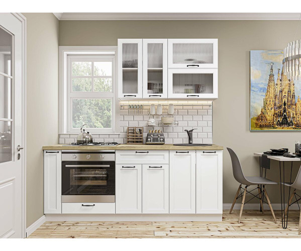 Барселона-03 | Белый, Рифлёное стекло MORU