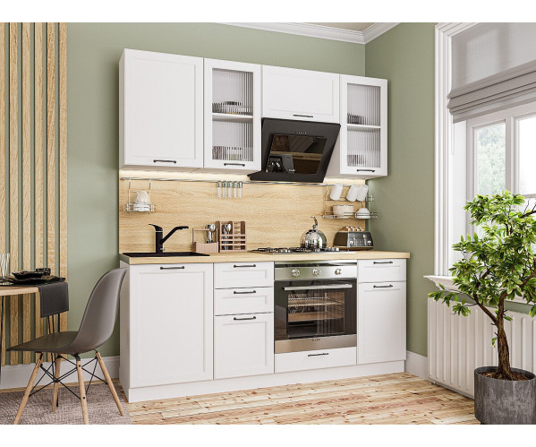 Барселона-02 | Белый, Рифлёное стекло MORU.