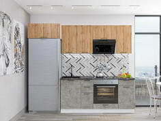 Флэт-01, цвет: Wotan Oak 2S/Temple Stone 2S