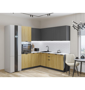 Евро Лайн-04, цвет: Антрацит/Дуб песочный