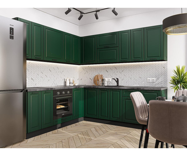 Дублин-02 | МДФ, Эмаль высокой прочности Renner (Италия), Special Green, Угловая