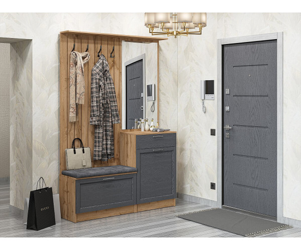 Стиль-02 Graphite Softwood | Модульные гарнитуры, современный стиль