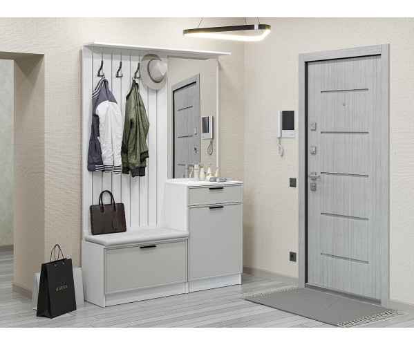 Прихожая Стиль-02 Grey Silk | Модульная, современный стиль