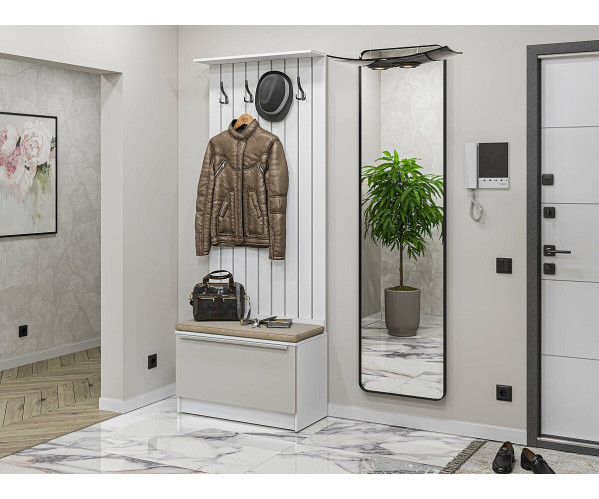 Стиль-01 | Silky Light Grey, модульная прихожая