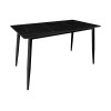 Стол Uni-Form-S2.2B | Черный, Каменная плита