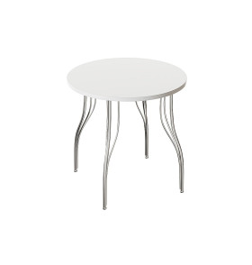 Стол обеденный круглый TLC-2.2 (ОС-12), цвет: White In 2S
