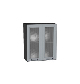 Шкаф верхний с 2-мя остекленными дверцами Ницца, цвет: Magnum