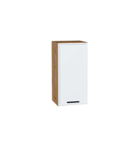 Шкаф верхний с 1-ой дверцей Фрейм, цвет: White Silk