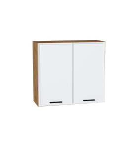 Шкаф верхний с 2-мя дверцами Фрейм, цвет: White Silk