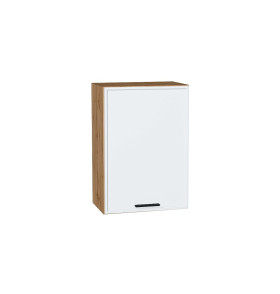 Шкаф верхний с 1-ой дверцей Фрейм, цвет: White Silk