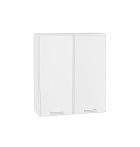 Шкаф верхний с 2-мя дверцами Квадро, цвет: Белый