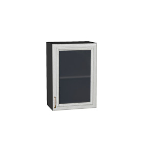 Шкаф верхний с 1-ой остекленной дверцей Шале, цвет: White Dreamline