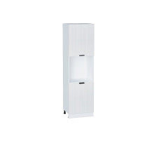 Шкаф пенал с 2-мя дверцами под технику Евро Лайн, цвет: Белый