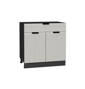 Шкаф нижний с 2-мя дверцами и ящиком Евро Лайн, цвет: Агат