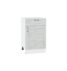 Шкаф нижний с 1-ой дверцей и ящиком Лофт, цвет: Nordic Oak