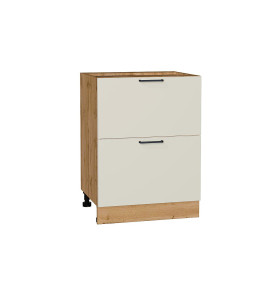 Шкаф нижний с 2-мя ящиками Флэт, цвет: Cashmere In 2S