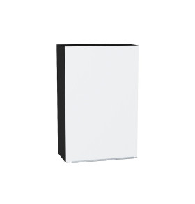 Шкаф верхний с 1-ой дверцей Фьюжн, цвет: Silky White