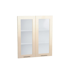 Комплект фасадов Валерия-М со стеклом для каркаса Ф-55Н В809, цвет: Бежевый металлик