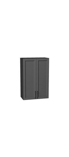 Шкаф верхний с 2-мя дверцами Сканди, цвет: Stormy Silkwood | ПЭТ, Stormy Silkwood