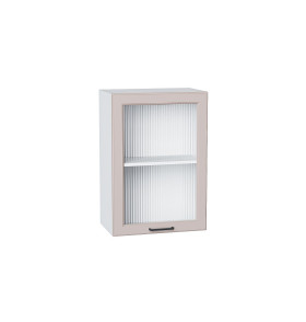 Шкаф верхний с 1-ой остекленной дверцей Барселона, цвет: Кашемир