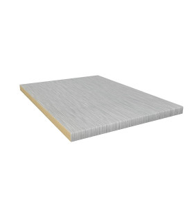 Образец МДФ для тумбы с материалами отделок (универс.), цвет: Серый металлик дождь светлый