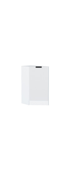 Шкаф нижний торцевой Евро, цвет: Белый | Пленка ПВХ., Белый