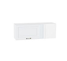 Шкаф верхний прямой угловой горизонтальный Ницца, цвет: Белый