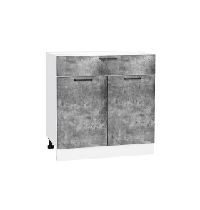 Шкаф нижний с 2-мя дверцами и ящиком Флэт, цвет: Temple Stone 2S