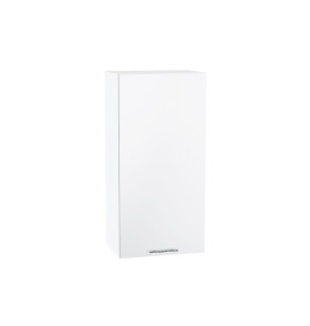 Шкаф верхний с 1-ой дверцей Валерия-М, цвет: Белый глянец