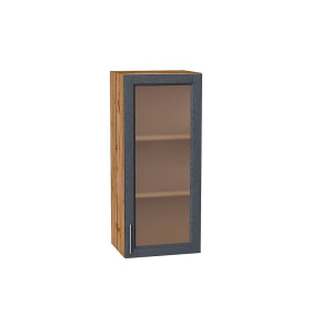 Шкаф верхний с 1-ой остекленной дверцей Сканди, цвет: Graphite Softwood