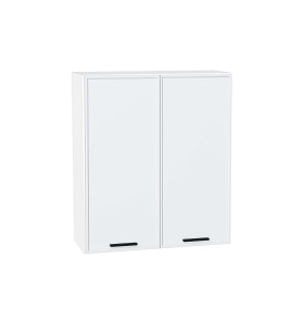 Шкаф верхний с 2-мя дверцами Фрейм, цвет: White Silk