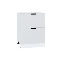 Шкаф нижний с 2-мя ящиками Евро, цвет: Белый