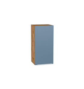 Шкаф верхний с 1-ой дверцей Фьюжн, цвет: Silky Blue