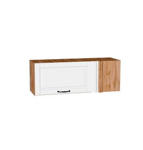 Шкаф верхний прямой угловой горизонтальный Дублин, цвет: Special White