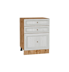 Шкаф нижний с 3-мя ящиками Шале, цвет: White Dreamline