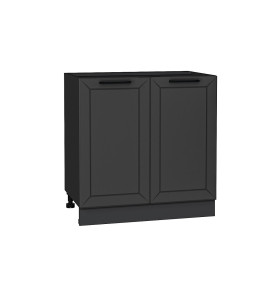 Шкаф нижний с 2-мя дверцами Глетчер, цвет: Маренго Силк