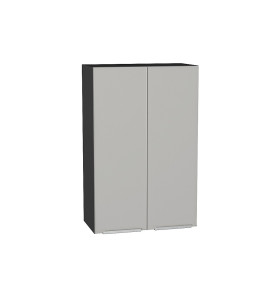 Шкаф верхний с 2-мя дверцами Фьюжн, цвет: Silky Light Grey