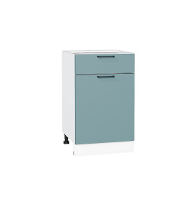 Шкаф нижний с 1-ой дверцей и ящиком Флэт, цвет: Grey-green In 2S
