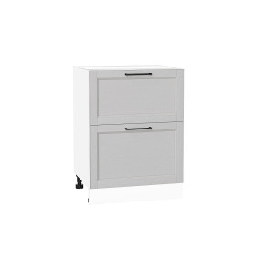 Шкаф нижний с 2-мя ящиками Сканди, цвет: Grey Silkwood