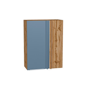 Шкаф верхний прямой угловой Фьюжн, цвет: Silky Blue