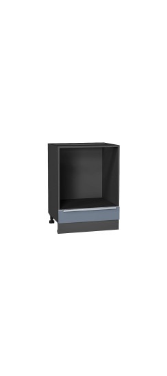 Шкаф нижний под духовку Фьюжн, цвет: Silky Blue | ПЭТ, Silky Blue