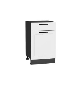 Шкаф нижний с 1-ой дверцей и ящиком Нео, цвет: White Silk