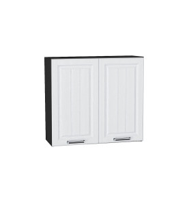 Шкаф верхний с 2-мя дверцами Прага, цвет: Белое дерево