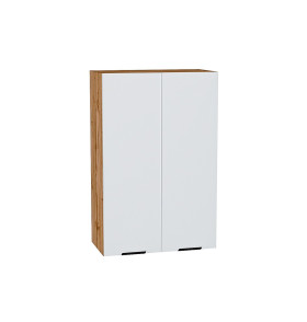 Шкаф верхний с 2-мя дверцами Евро, цвет: Белый