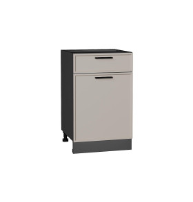 Шкаф нижний с 1-ой дверцей и ящиком Фрейм, цвет: Clay Silk