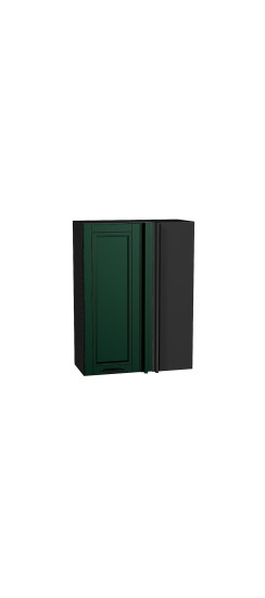 Шкаф верхний прямой угловой Дублин, цвет: Special Green | Эмаль высокой прочности Renner (Италия)., Special Green