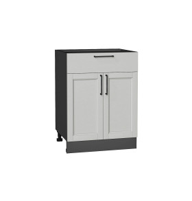 Шкаф нижний с 2-мя дверцами и ящиком Сканди, цвет: Grey Silkwood