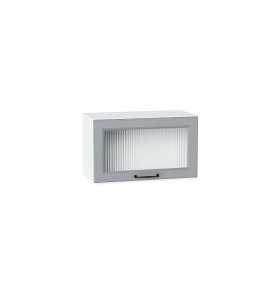 Шкаф верхний горизонтальный остекленный Ницца, цвет: Magnum