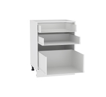 Каркас нижнего шкафа с 3-мя ящиками Н 603, цвет: Белый